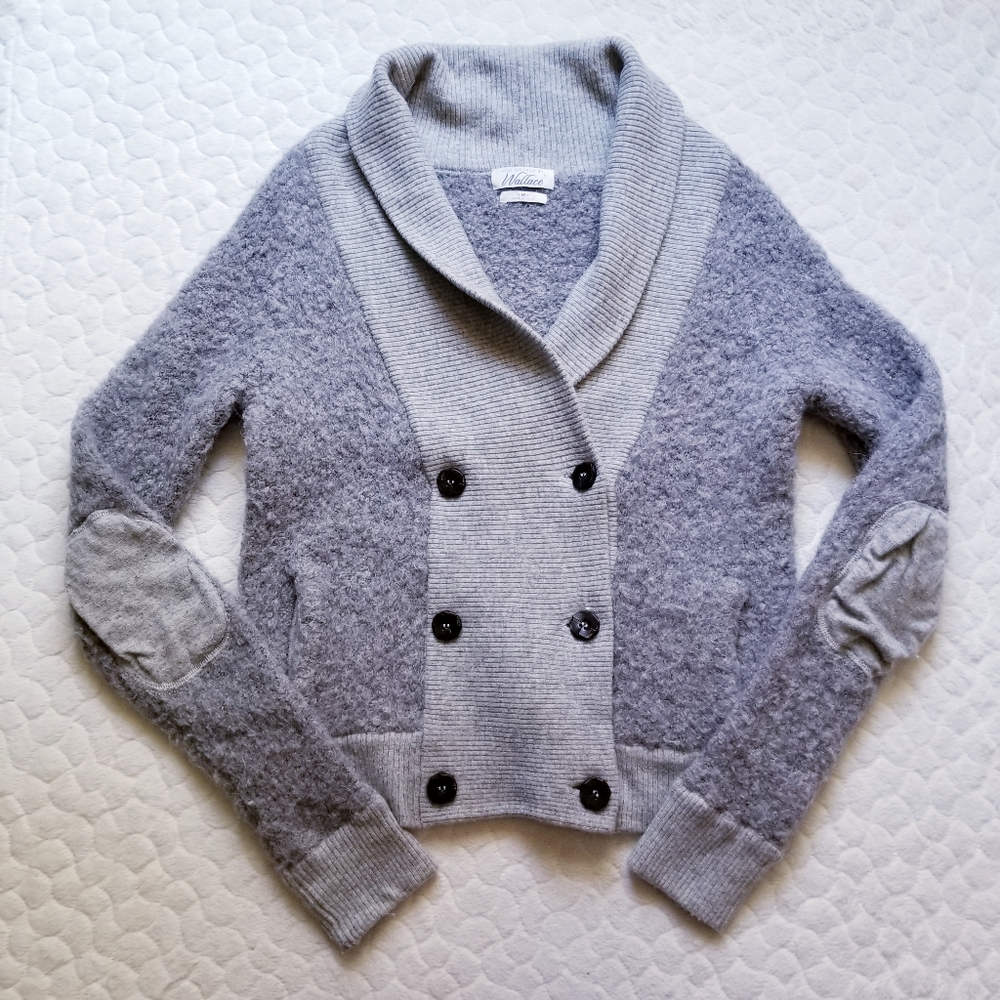 Madewell Wallace boucle wool sweater cardigan M